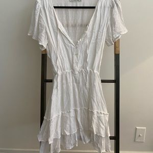 A&F pretty white dress